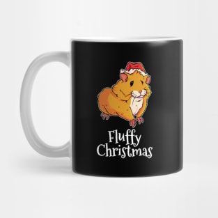 Fluffy Christmas Merry Christmas Hamster Mug